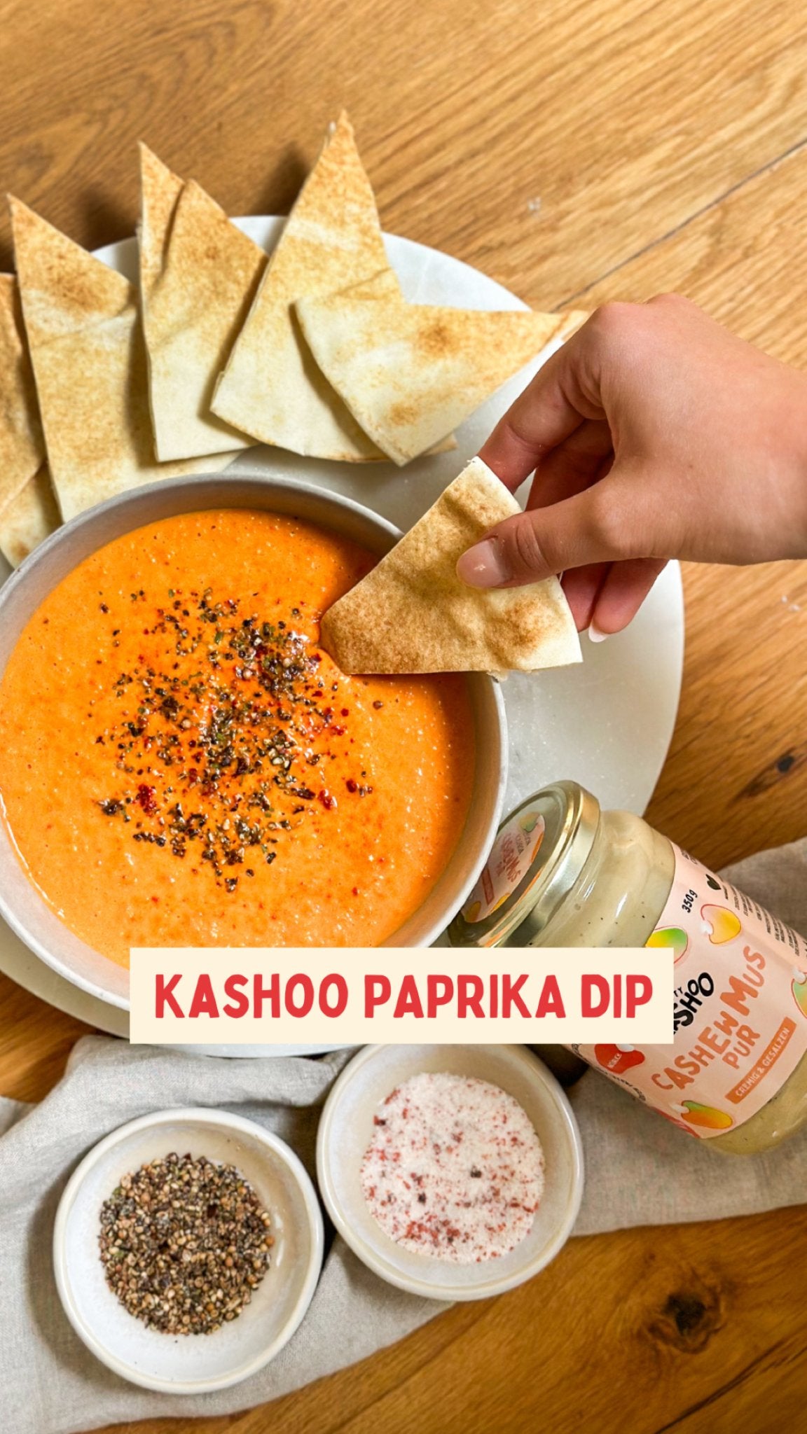 Cashew Paprika Dip - Mighty Kashoo