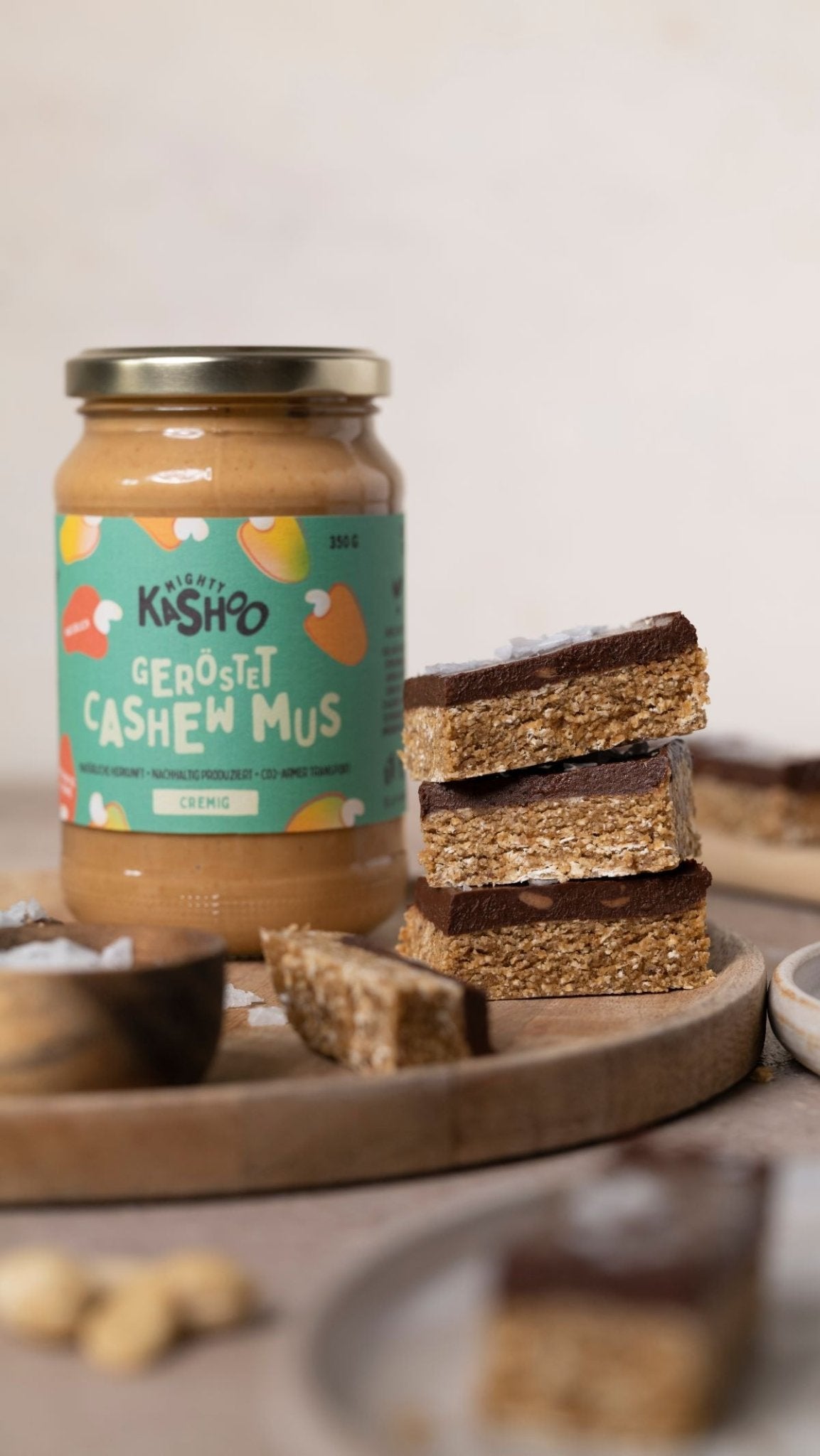Cashewmus Schokoladen Riegel - Mighty Kashoo