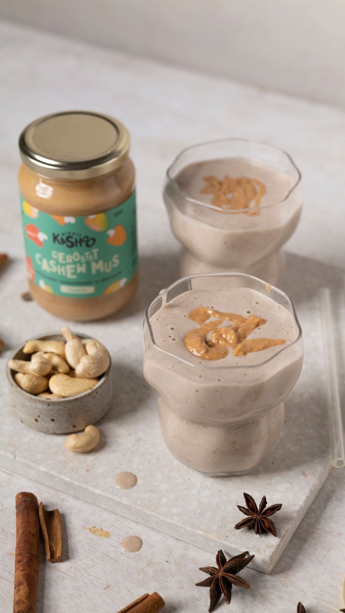 Cremiger Chai Cashewmus Smoothie - Mighty Kashoo