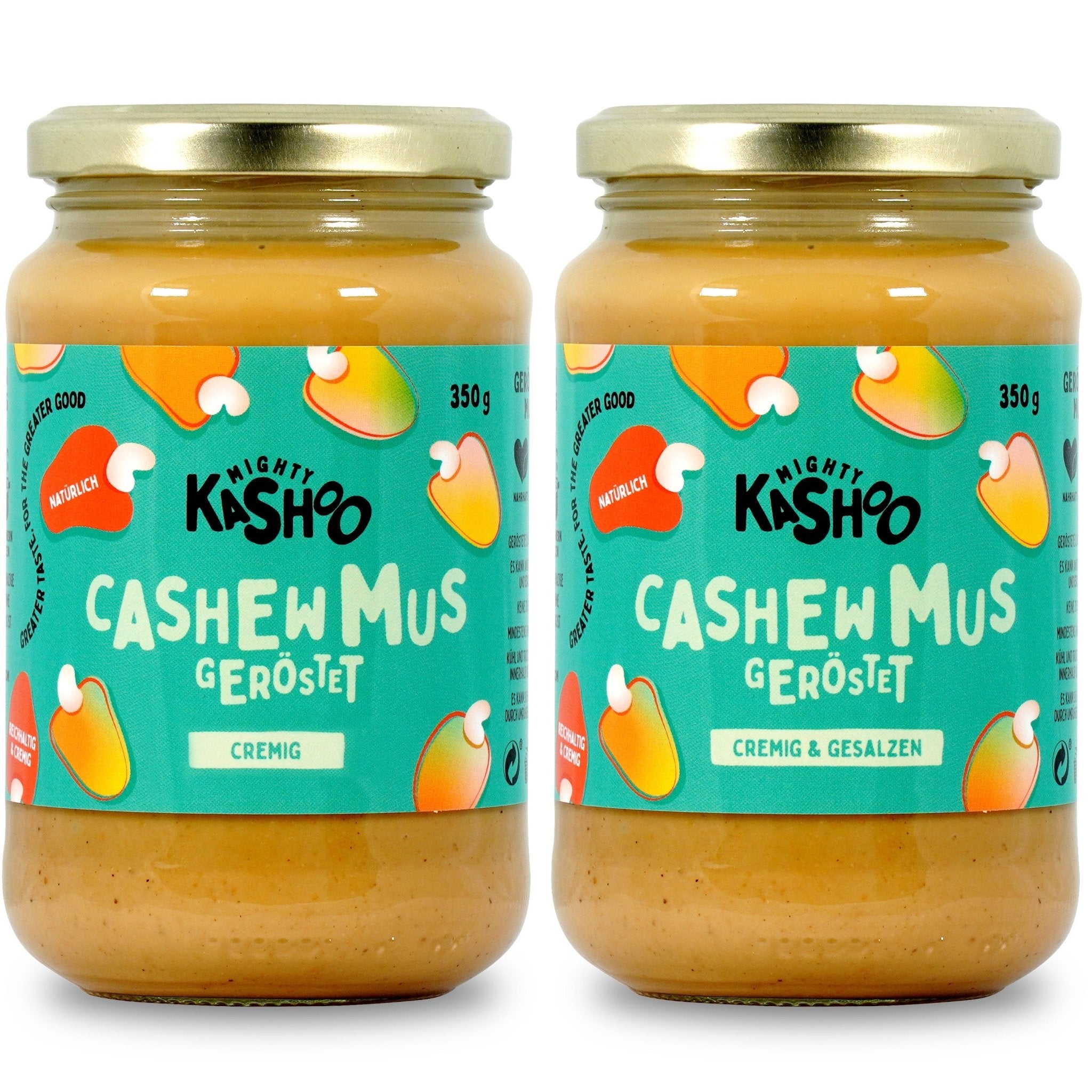 Cashewmus Bundle "Geröstet", 2 x 350g - Mighty Kashoo