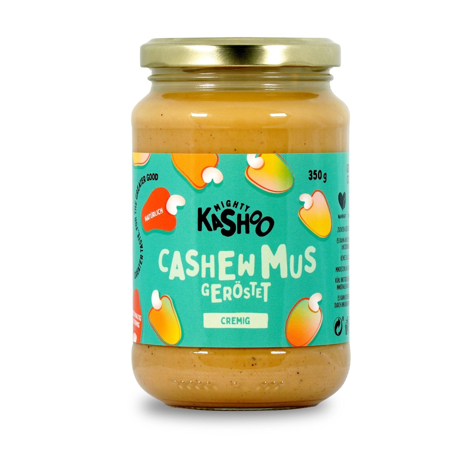 Cashewmus Geröstet cremig 350g - Mighty Kashoo