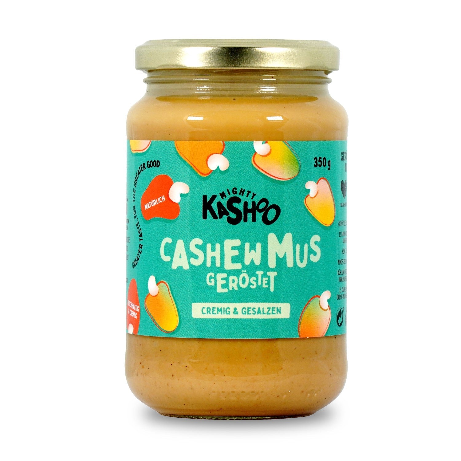 Cashewmus Geröstet cremig & salzig 350g - Mighty Kashoo