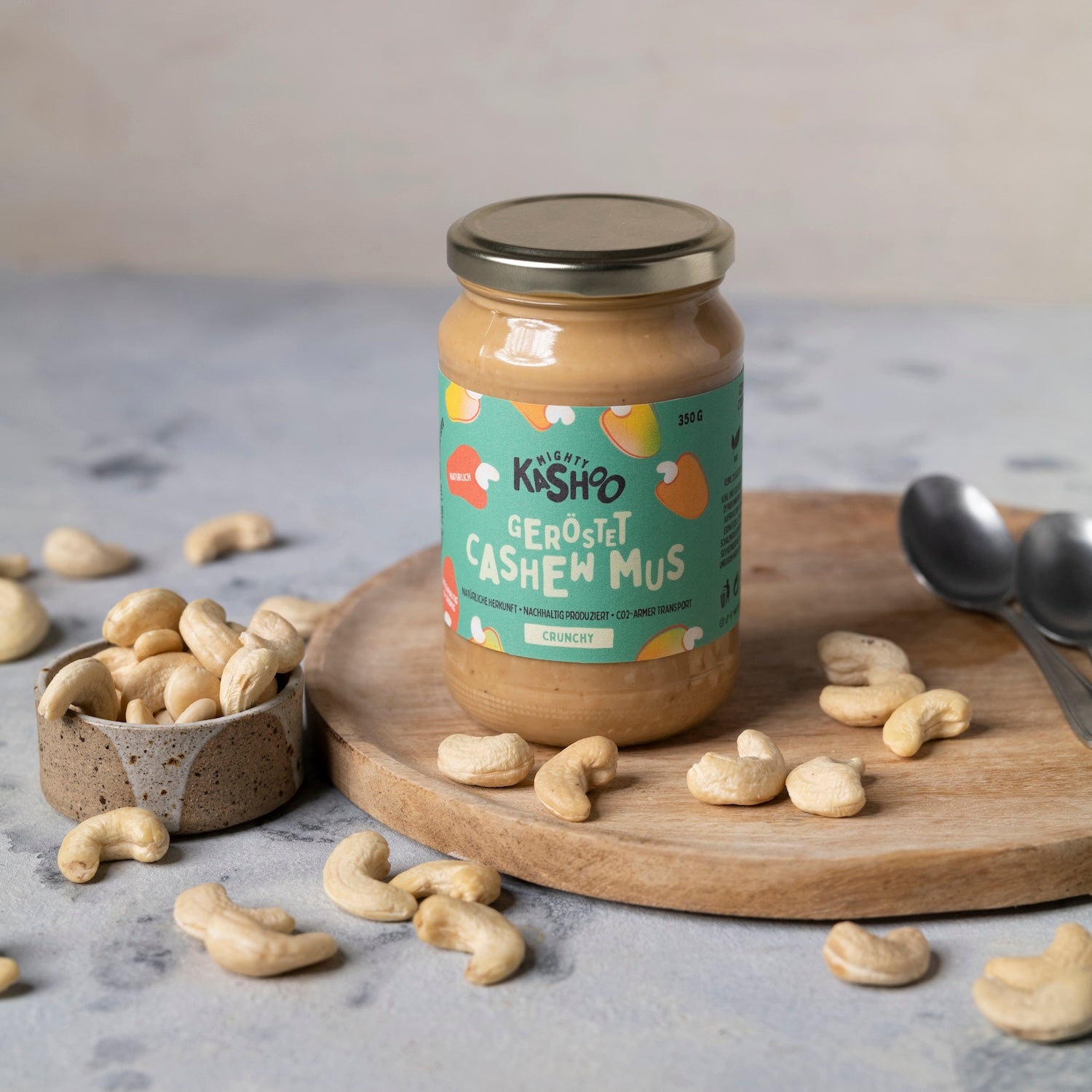 Cashewmus Geröstet crunchy 350g - Mighty Kashoo
