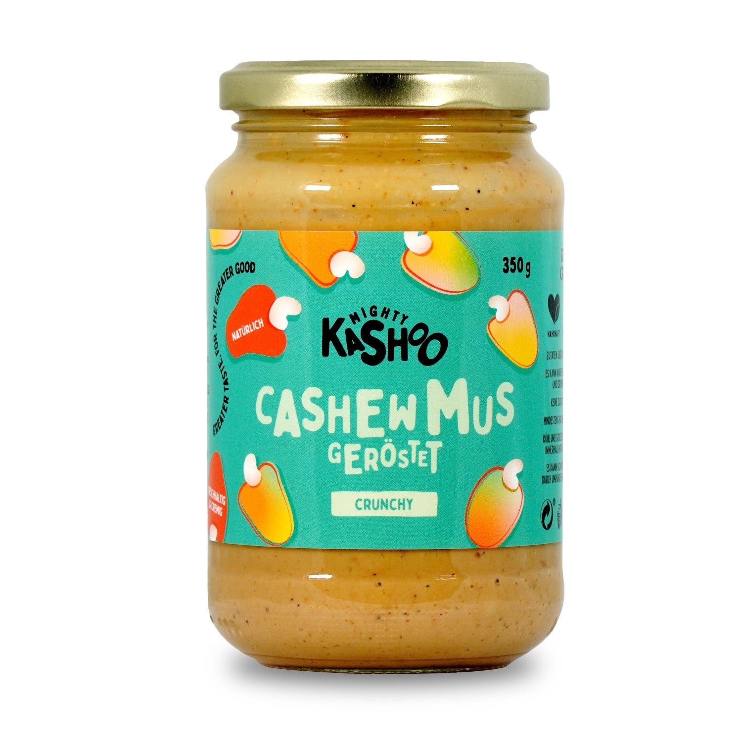 Cashewmus Geröstet crunchy 350g - Mighty Kashoo