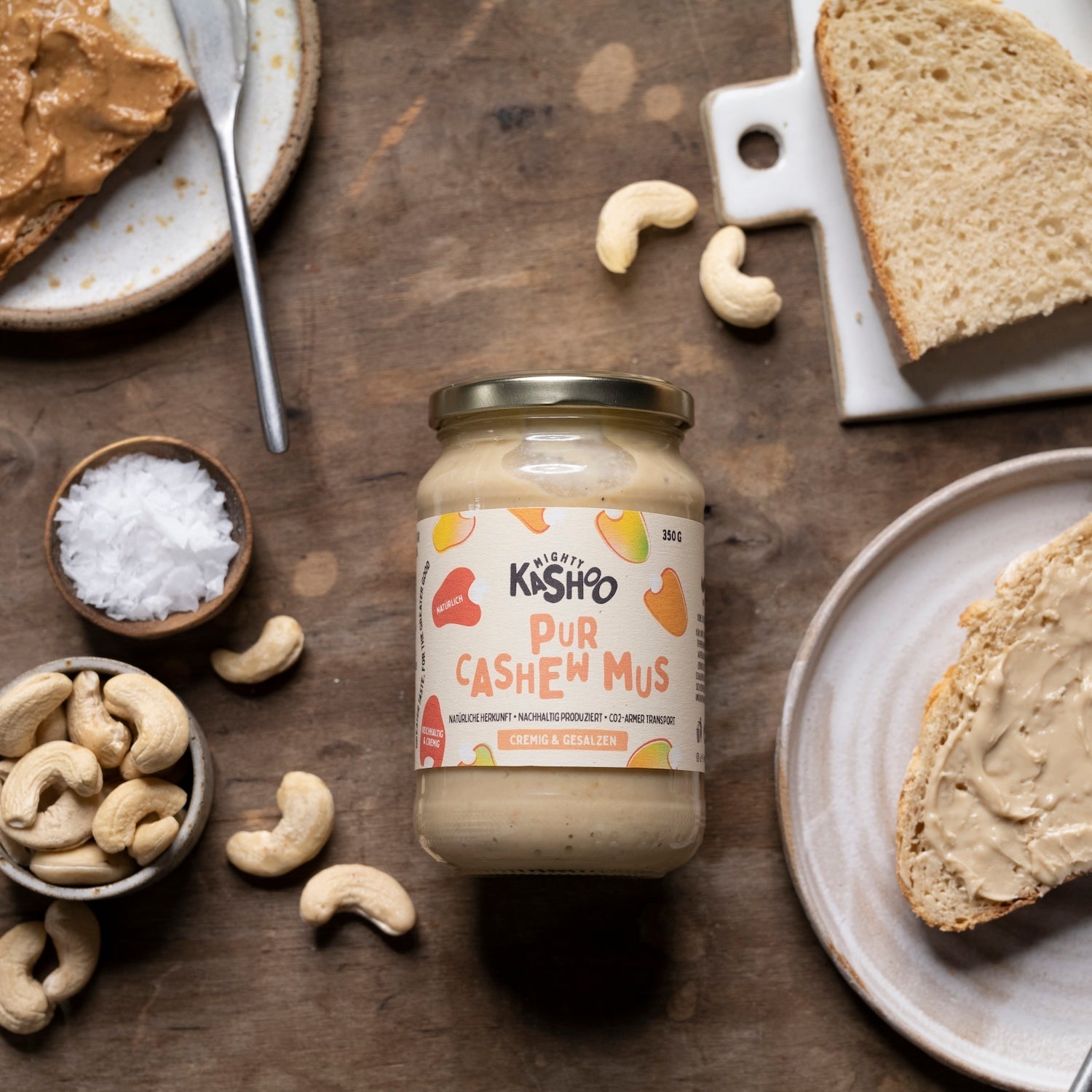 Cashewmus Pur cremig & salzig 350g - Mighty Kashoo