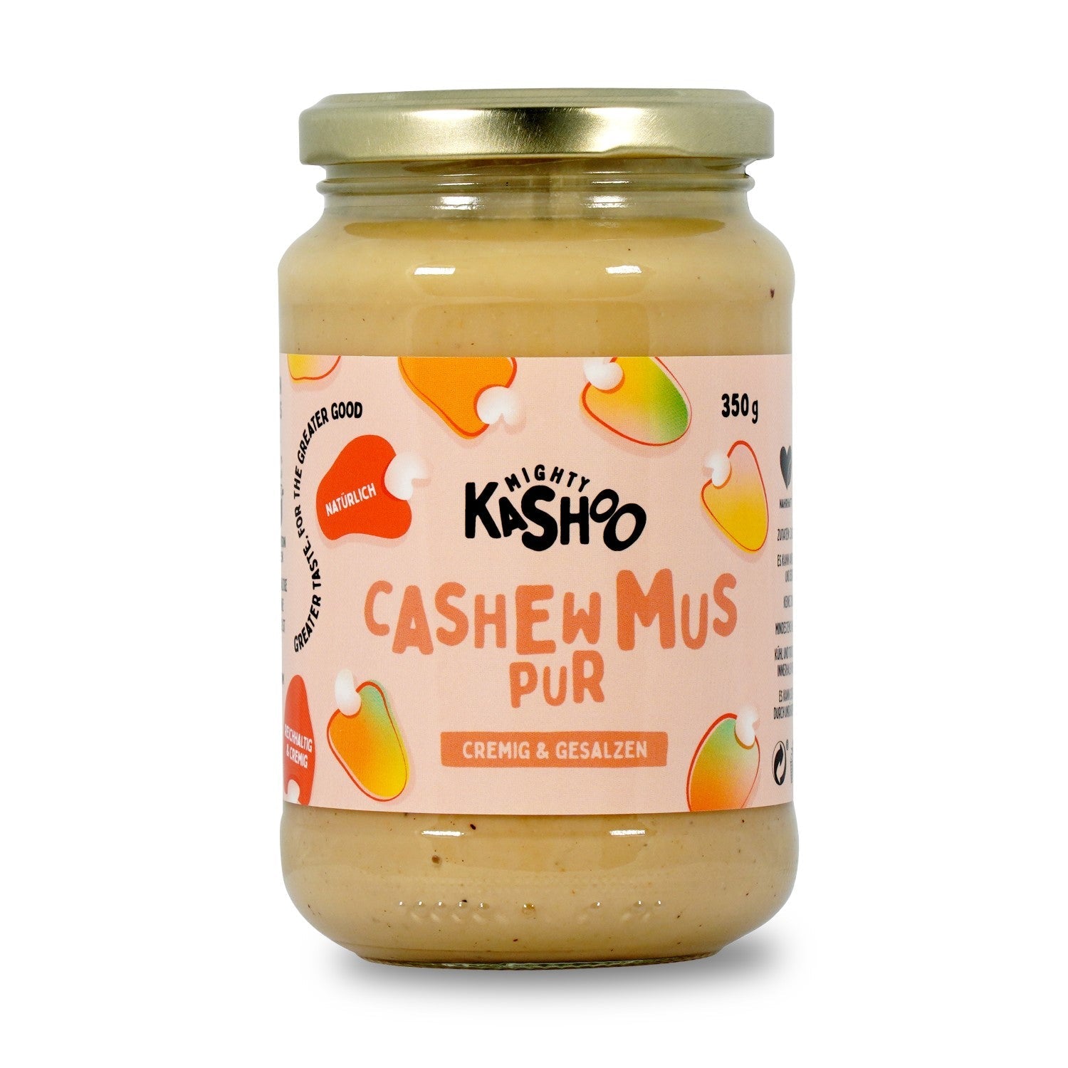 Cashewmus Pur cremig & salzig 350g - Mighty Kashoo