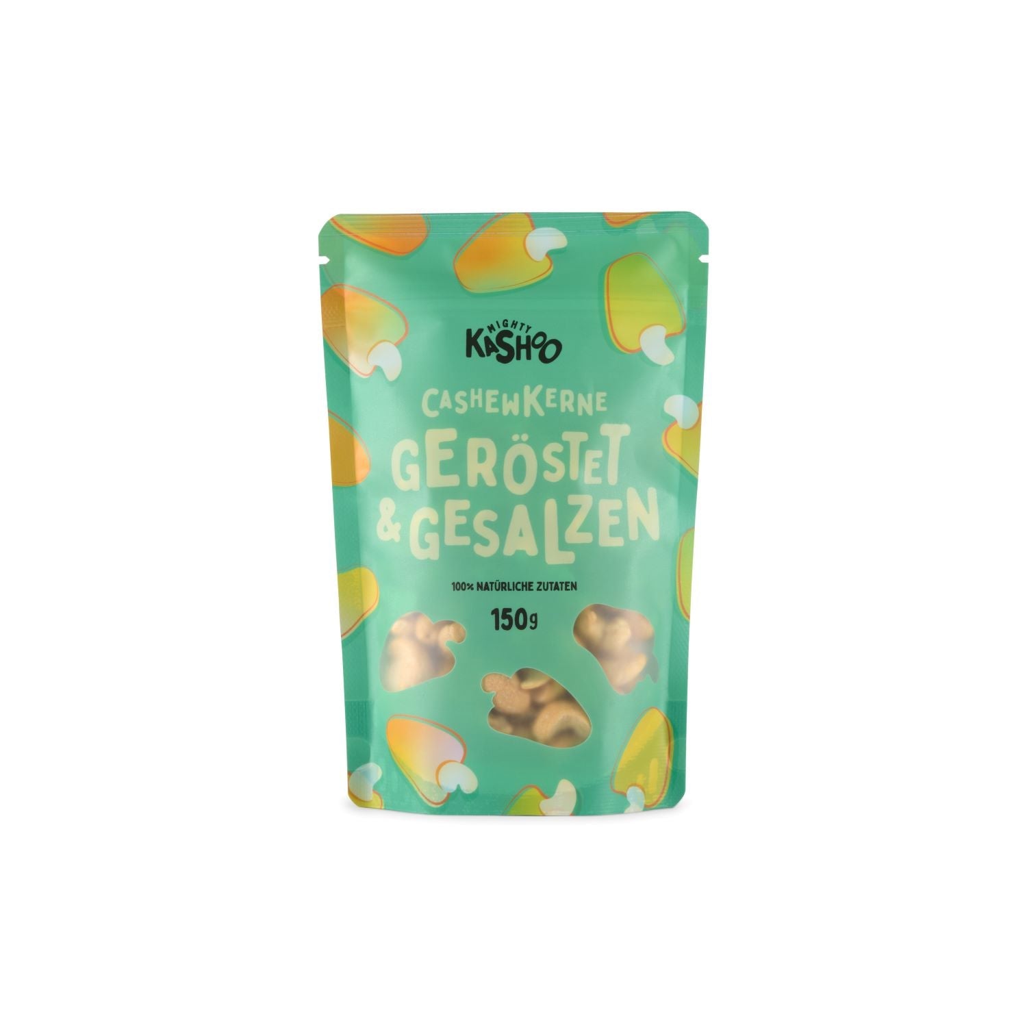 Mighty Kashoo Cashewkerne geröstet und gesalzen 150 g - Mighty Kashoo