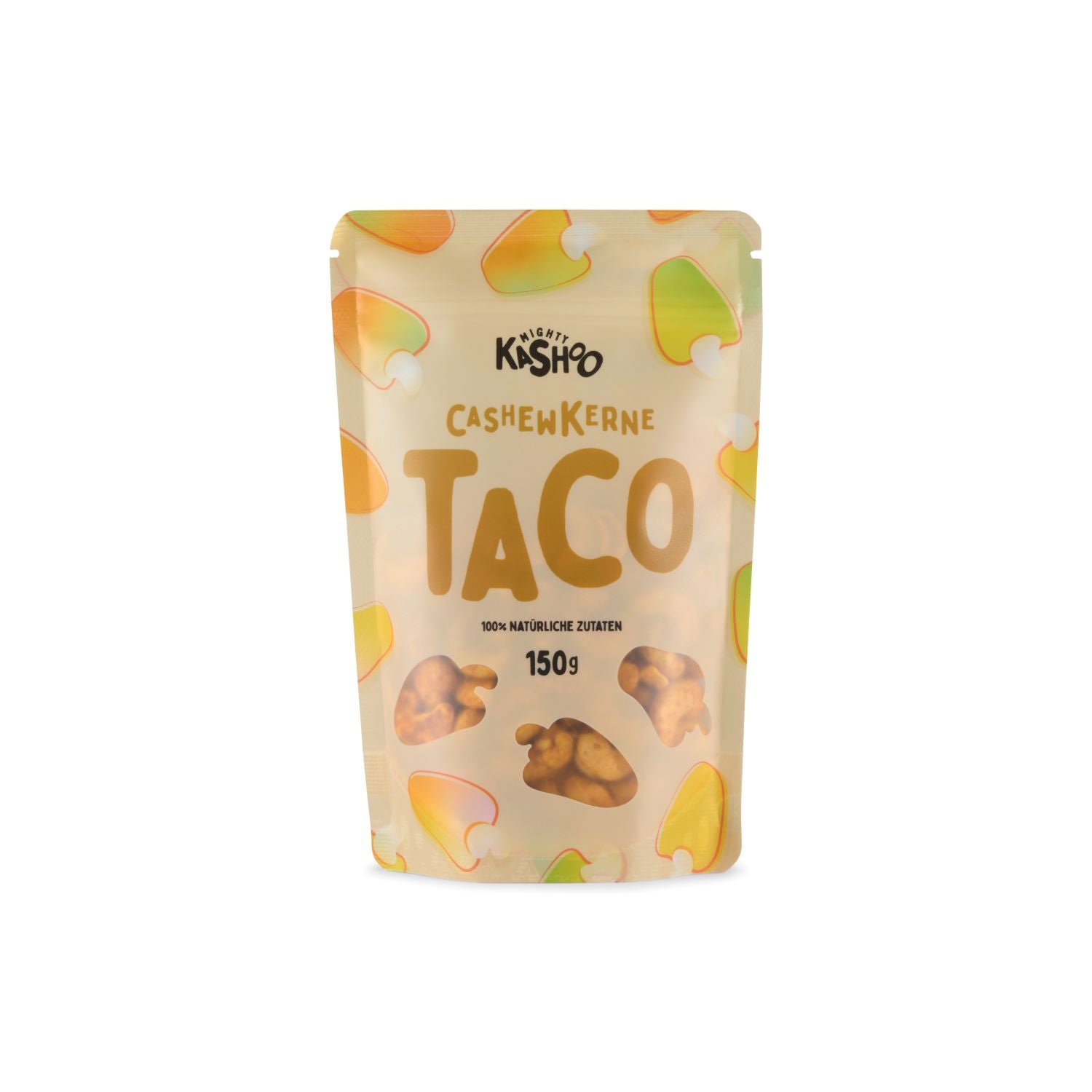 Mighty Kashoo Cashewkerne Taco 150 g - Mighty Kashoo