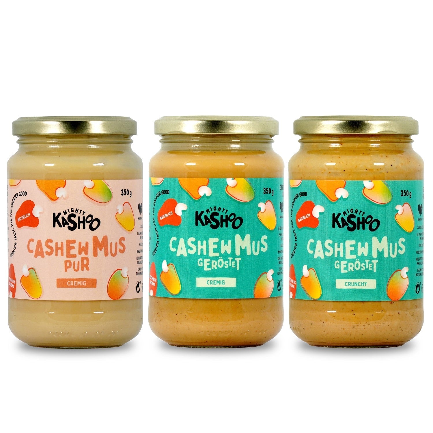 Cashewmus Bundle "Klassiker", 3 x 350g - Mighty Kashoo